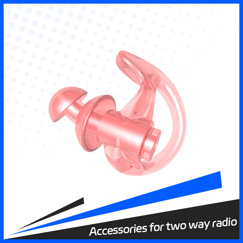 100 Pack Filtered Flanged Earplugs, Pink Color
