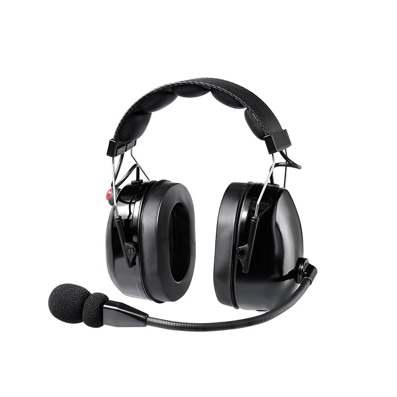 Dual Earmuff Noise Cancelling Headset