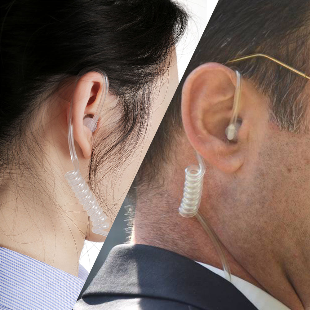 5 Pack Covert with Air Acoustic Tube Surveillance Two Way Radio Earpiece for Kenwood