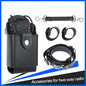 Leather Radio Holster Set, Fireman's Radio Strap, Anti-Sway Strap, Fits Motorola APX Series for Firefights, EMT, Security, Police