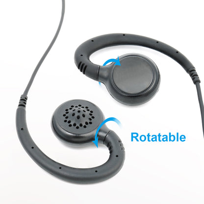 5 Pack Radio Earpiece, 1 pin C shape Walkie Tallkie Earpiece for Motorola