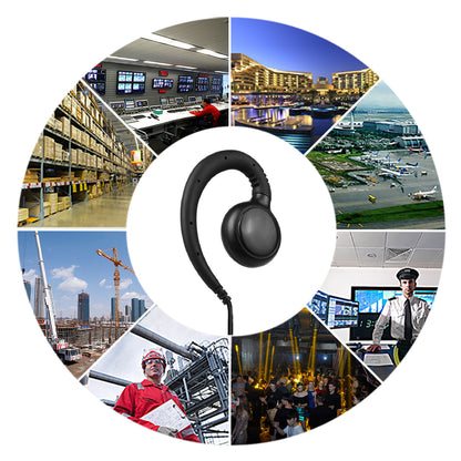 5 Pack Radio Earpiece, 1 pin C shape Walkie Tallkie Earpiece for Motorola