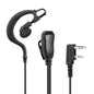 5 Pack Two Way Radio Earpiece with PTT Compatible with Kenwood, 2 Pin