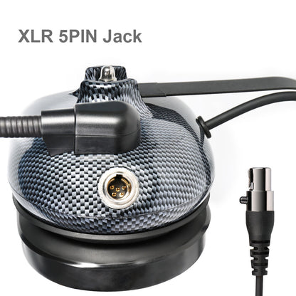 Carbon Fiber Style Behind The Head Two Way Radio Headset