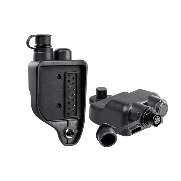 Adapter for M/A-COM & Harris Radio XG75 P5400 to Hirose with flat PTT