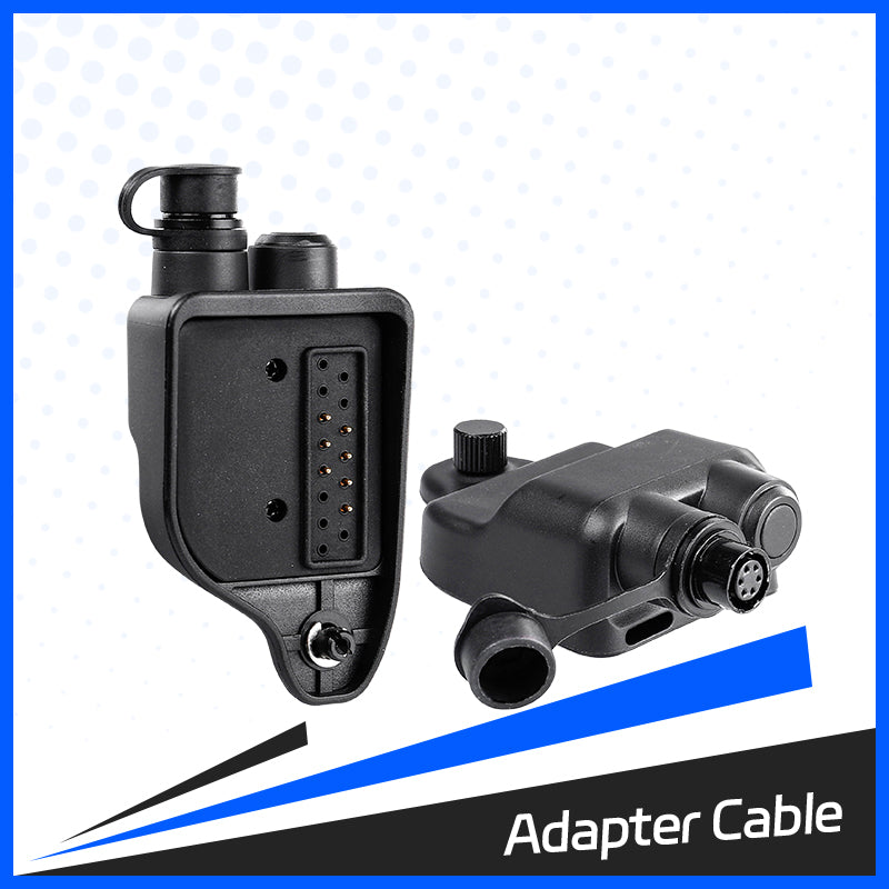 Adapter for M/A-COM & Harris Radio XG75 P5400 to Hirose with flat PTT