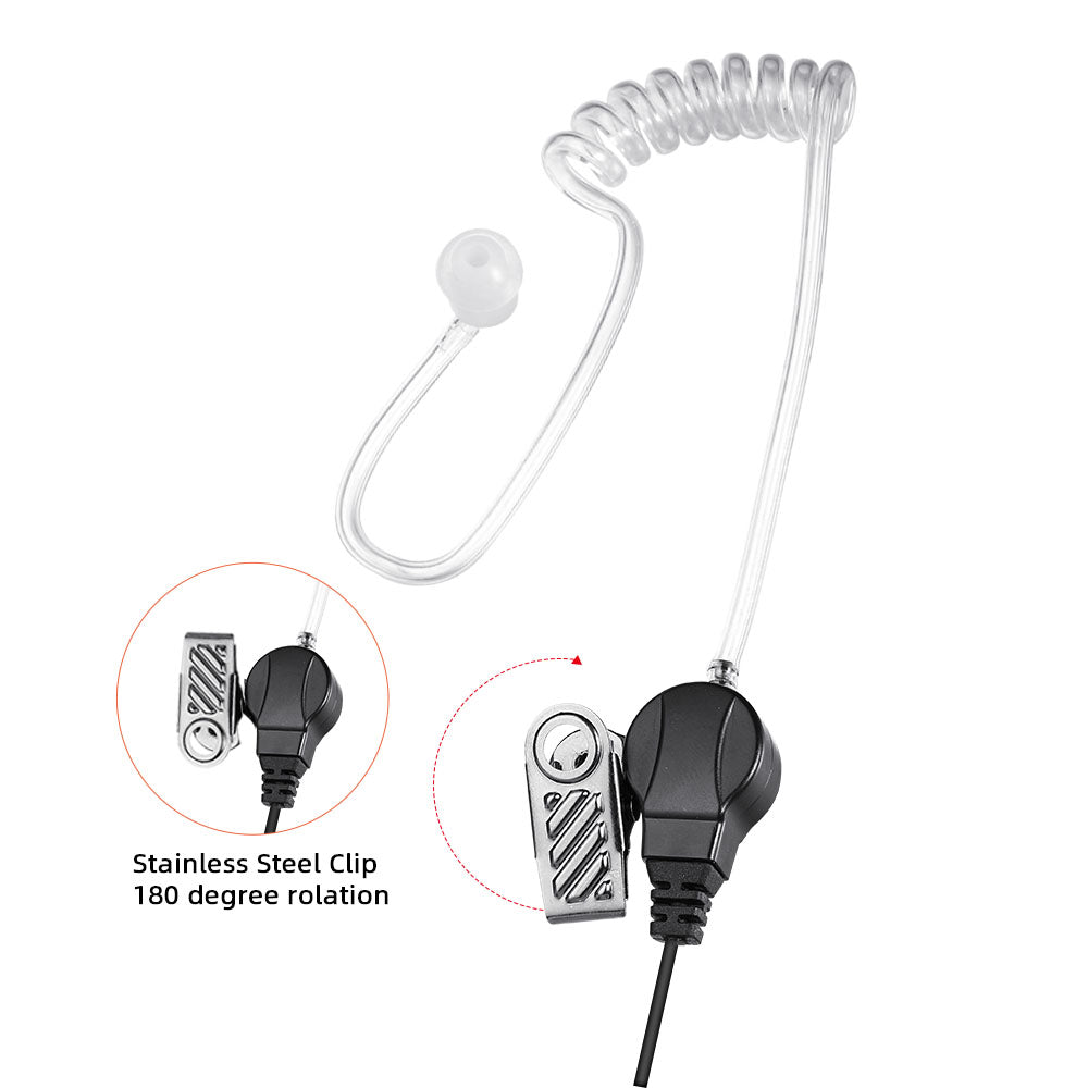 5 Pack 2 Pin Surveillance Kit Earpiece for Motorola Radios