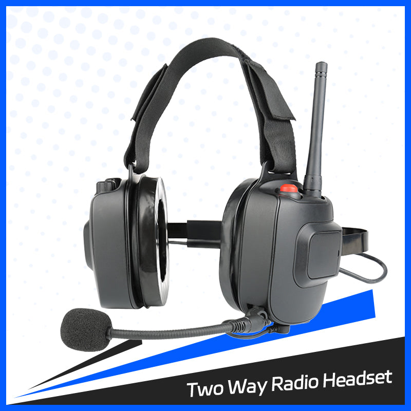 Built-In Two Way Radio Heavy Duty Headset