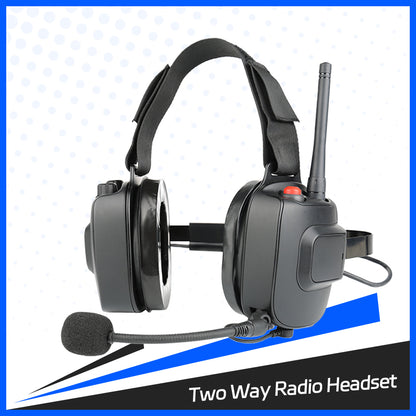 Built-In Two Way Radio Heavy Duty Headset