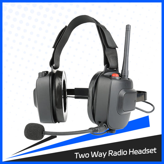 Built-In Two Way Radio Heavy Duty Headset