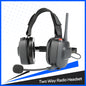 Built-In Two Way Radio Heavy Duty Headset