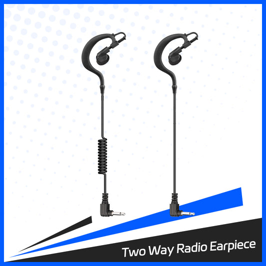 5-Pack 3.5mm Listen Only Earpiece for Speaker Mic of Motorola, Kenwood Radios