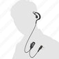 5-Pack Two Way Radio Earpiece with PTT Compatible with Kenwood, 2 Pin