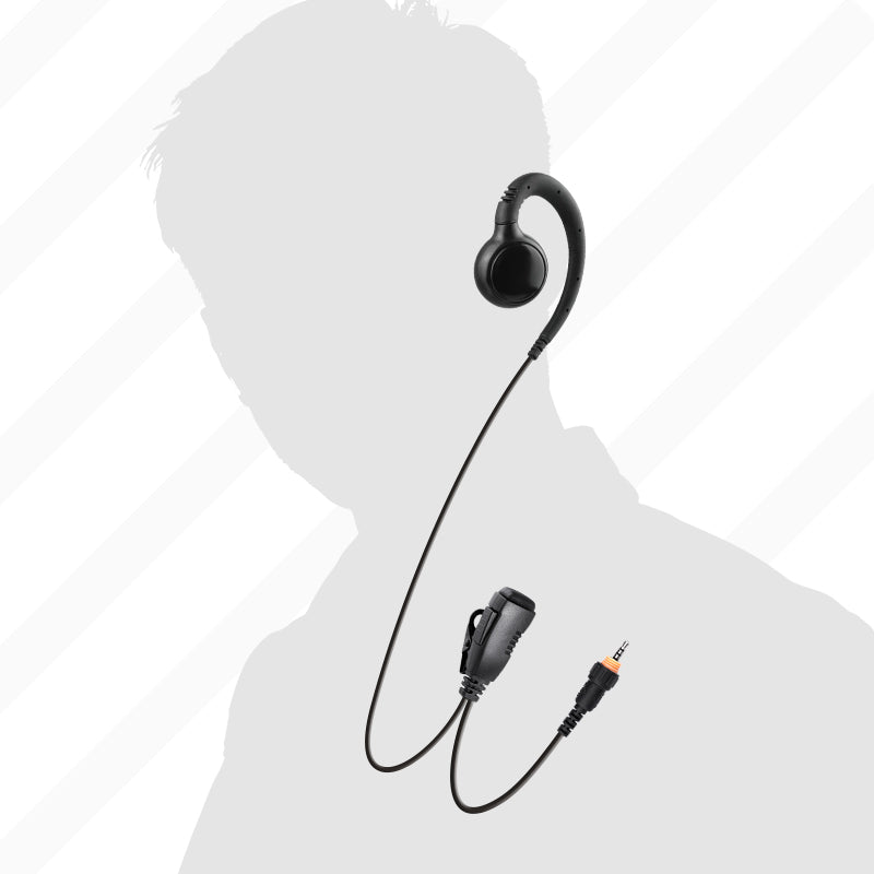 5-Pack Radio Earpiece, 1 pin C shape Walkie Tallkie Earpiece for Motorola