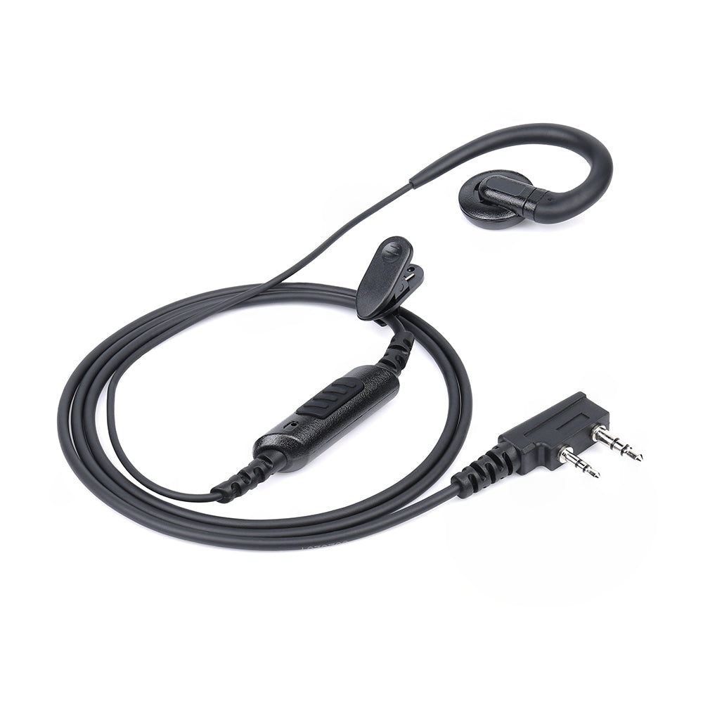 5 Pack 2 Pin C Shape Radio Earpiece Compatible with Kenwood Walkie Talkie