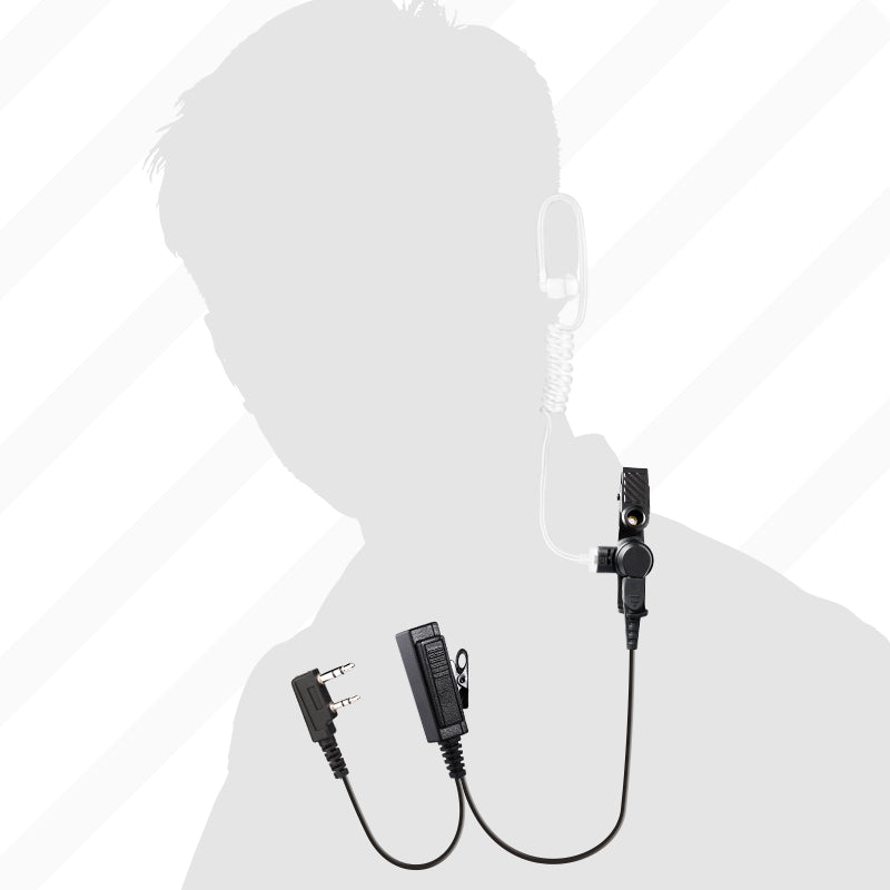5 Pack Acoustic Tube Radio Earpiece for Kenwood