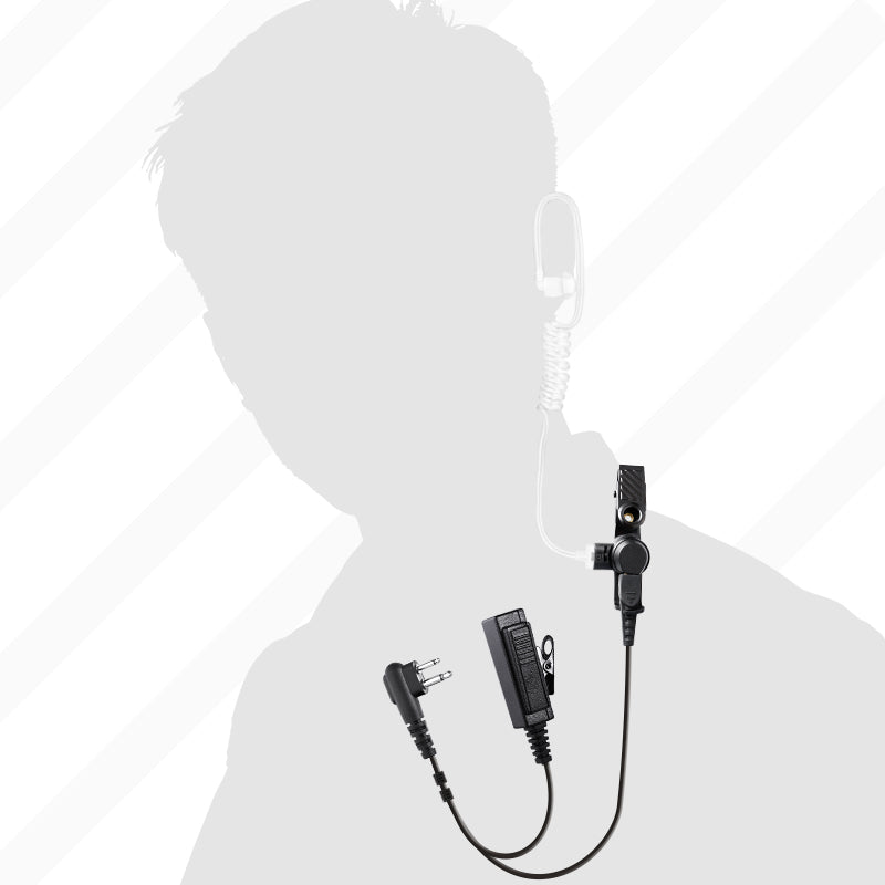 5-Pack Acoustic Tube Radio Earpiece for Motorola Walkie Talkie