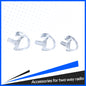 100 Pack Molded Gel Ear Inserts, Transparent Color