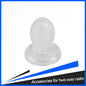 100 Pack Soft Rubber Ear Buds, Nipple Type, Transparent Color