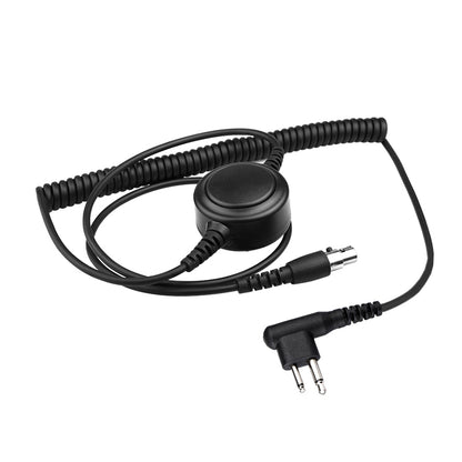 Replacement Cable with Large PTT for Heavy Duty Headset for Motorola Radios
