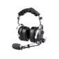 Over the Head Type Noise Cancelling Headset with Metal Boom Arm