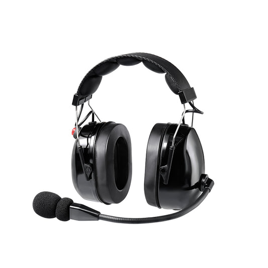 Dual Earmuff Noise Cancelling Headset
