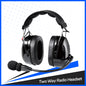 Dual Earmuff Noise Cancelling Headset