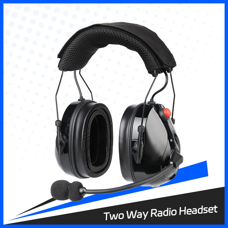 Over the Head Style Racing Radio TPE Headband Headset