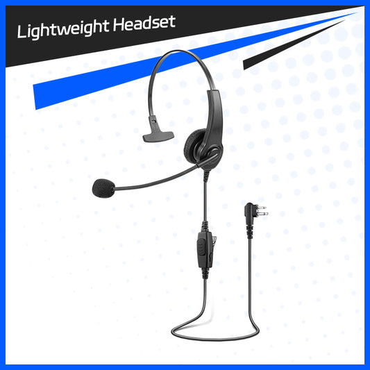 Single Earmuff Over the Head Light Weight Headset