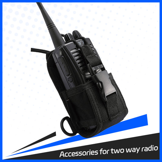 Universal Nylon Radio Case, Pouch MOLLE Tactical Radio Holder with Adjustable Shoulder Strap