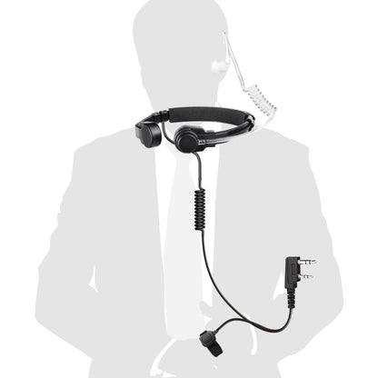 Throat Microphone Headset for Kenwood Radios