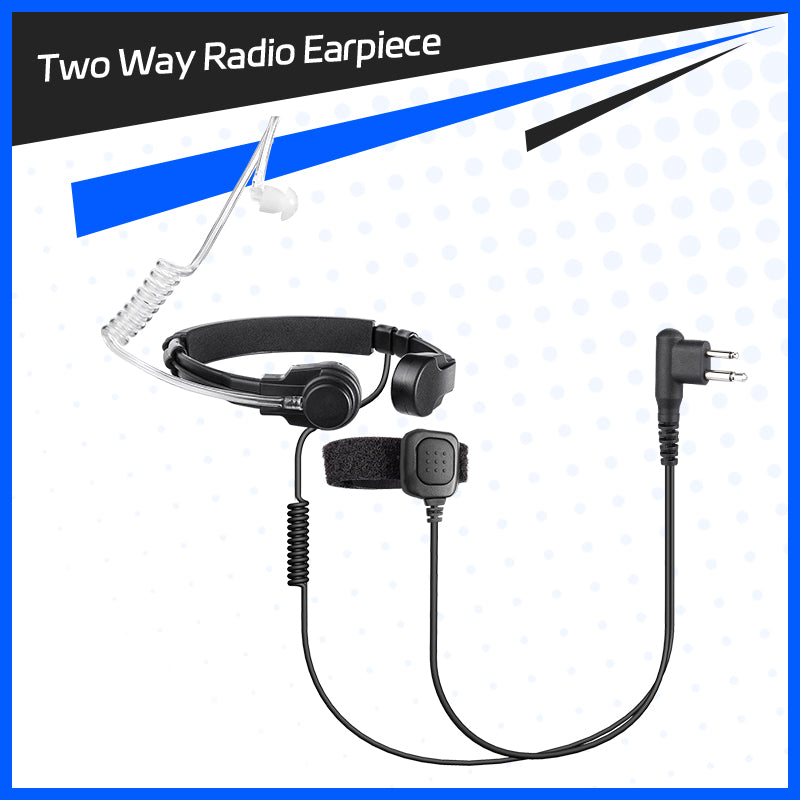 Throat Microphone Headset for Kenwood Radios