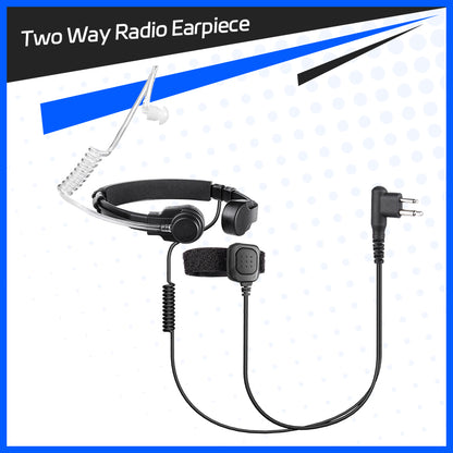 Throat Microphone Headset for Kenwood Radios