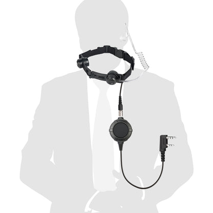 Tactical Throat Mic Headset for Kenwood Radios