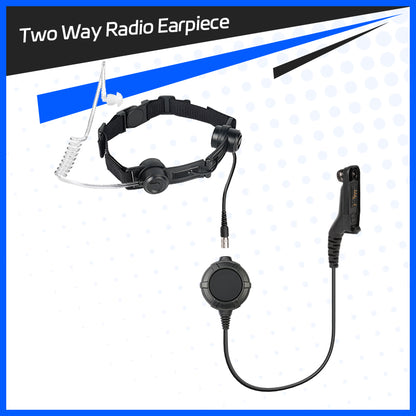 Tactical Throat Mic Headset for Military