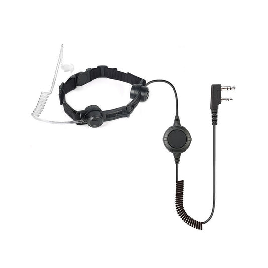 Tactical Throat Mic Headset for Kenwood Radios